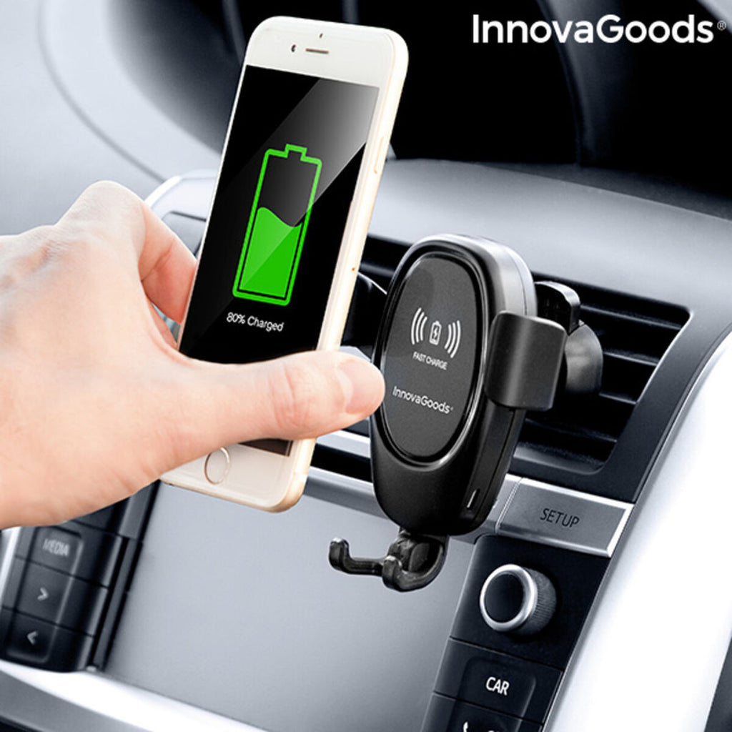 Handyhalterung mit kabellosem Ladegerät für Autos Wolder InnovaGoods