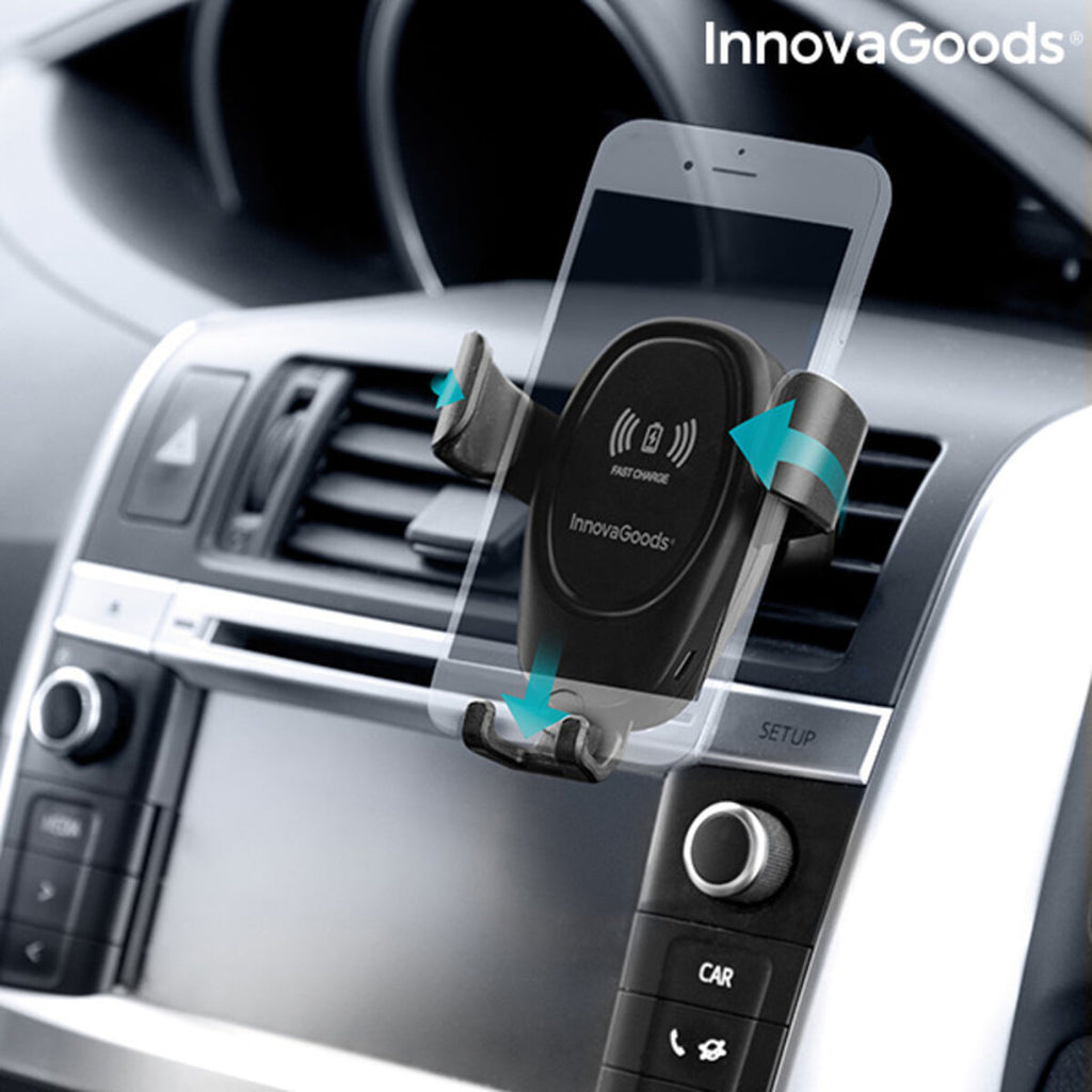 Handyhalterung mit kabellosem Ladegerät für Autos Wolder InnovaGoods