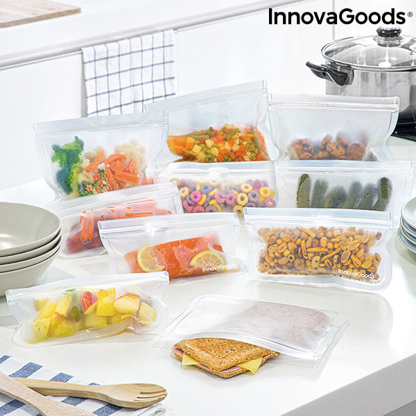 Wiederverwendbares Lebensmittelbeutel-Set Freco InnovaGoods 10 Stück