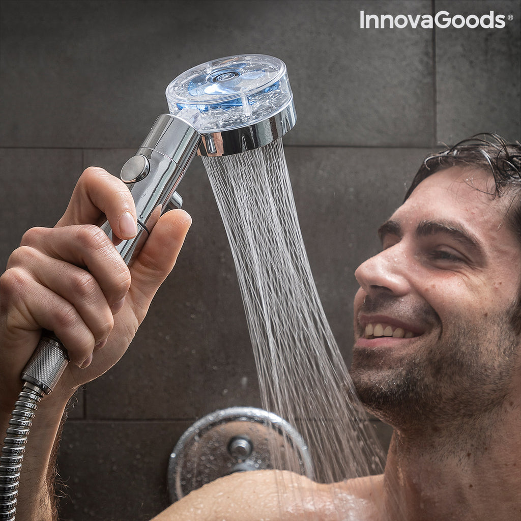 Öko-Dusche mit Druckpropeller und Reinigungsfilter Heliwer