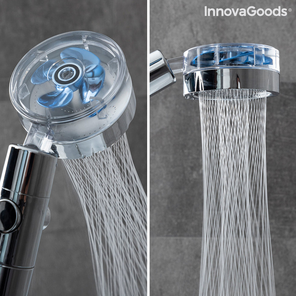 Öko-Dusche mit Druckpropeller und Reinigungsfilter Heliwer