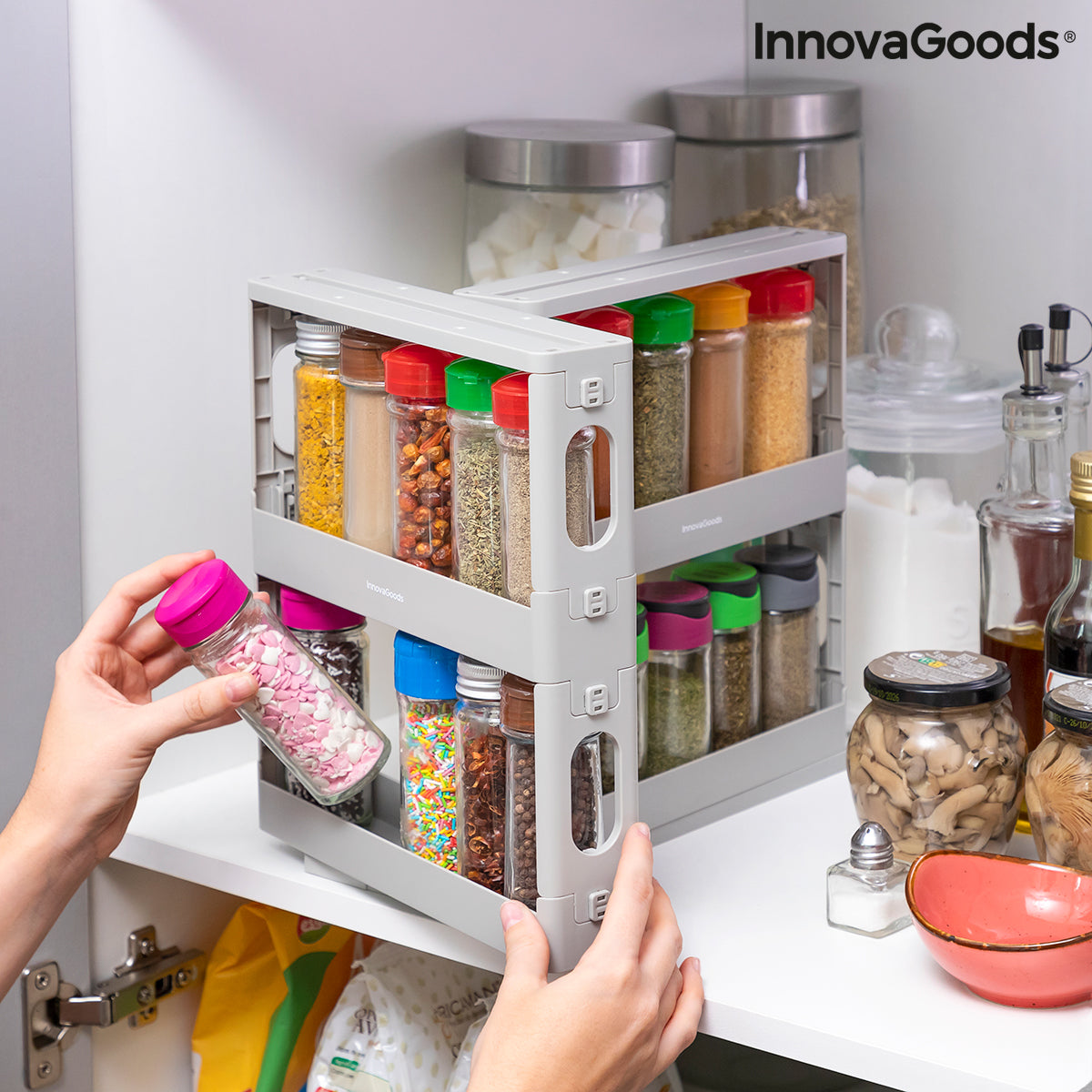 Schiebbarer und schwenkbarer Gewürzorganisator Rispick InnovaGoods