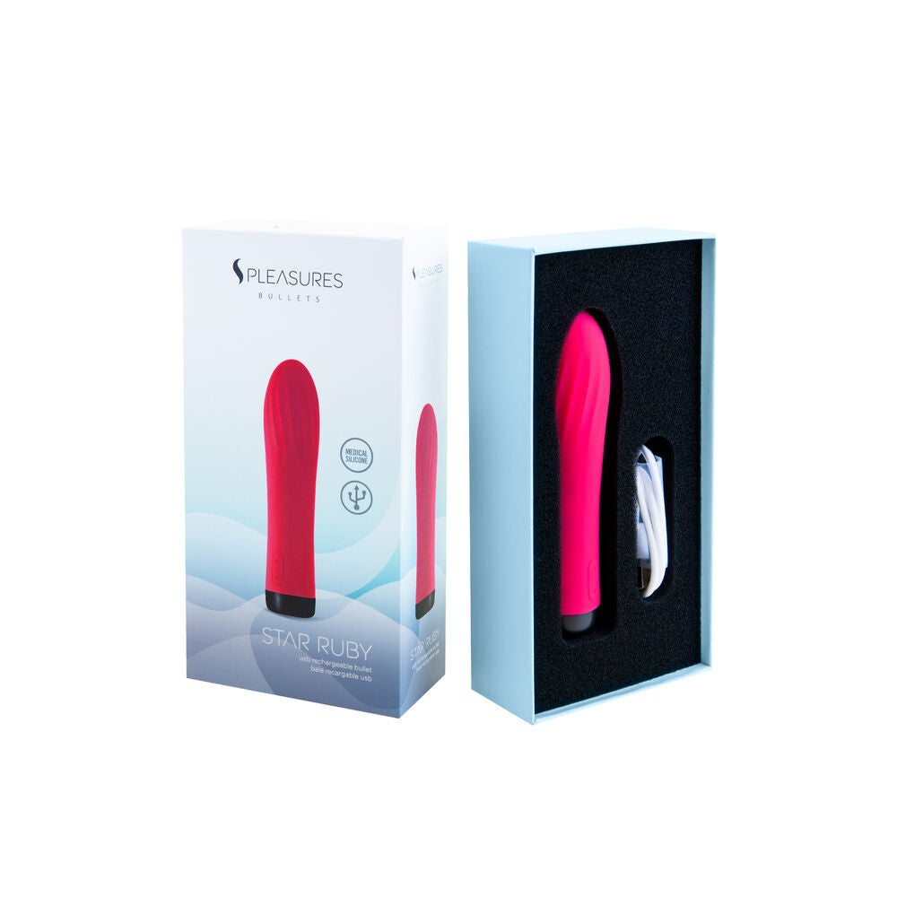 Bullet-Vibrator S Pleasures Pink (13,7 x 3,5 cm)