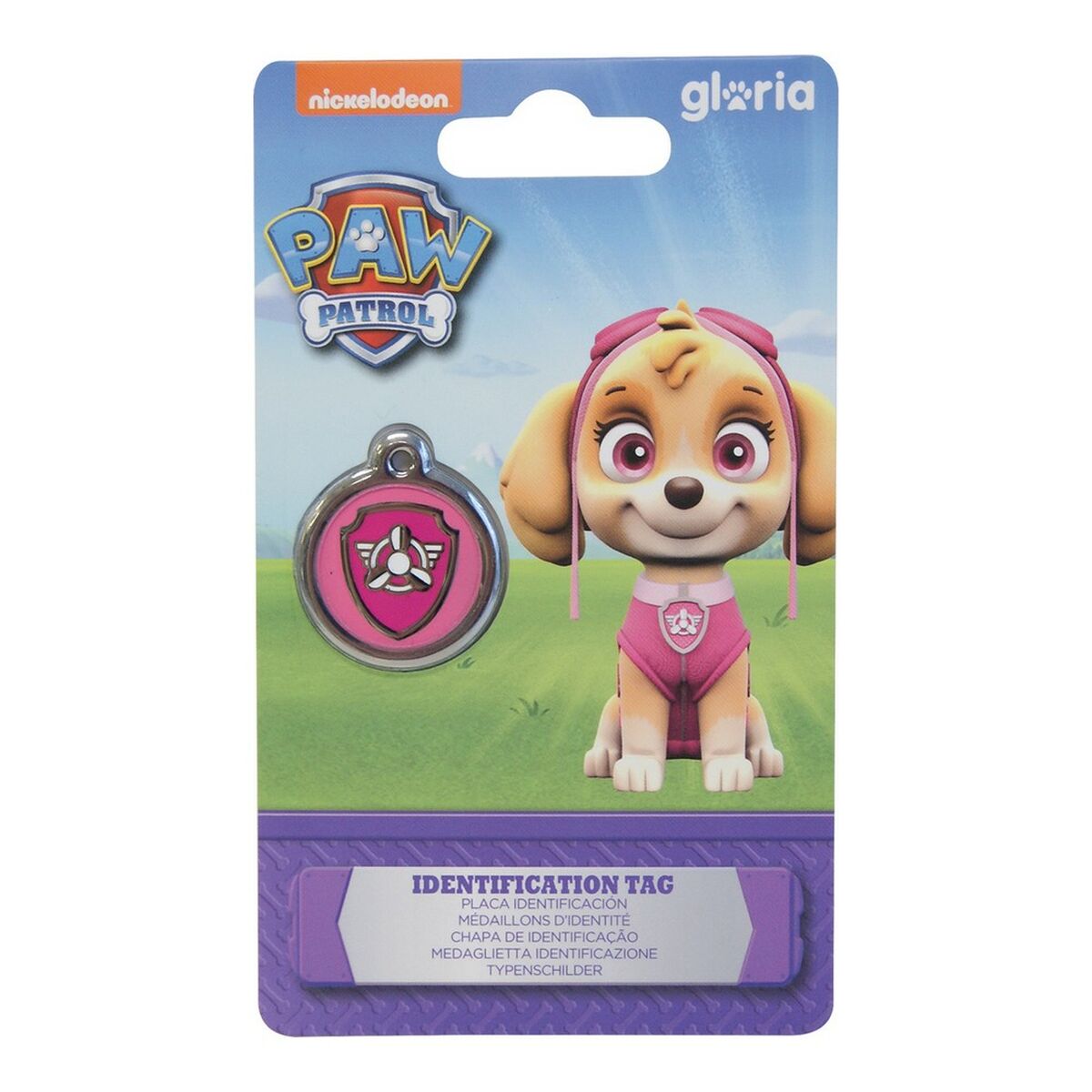 Identifikationsschild für Halsband Die Paw Patrol Skye Größe M