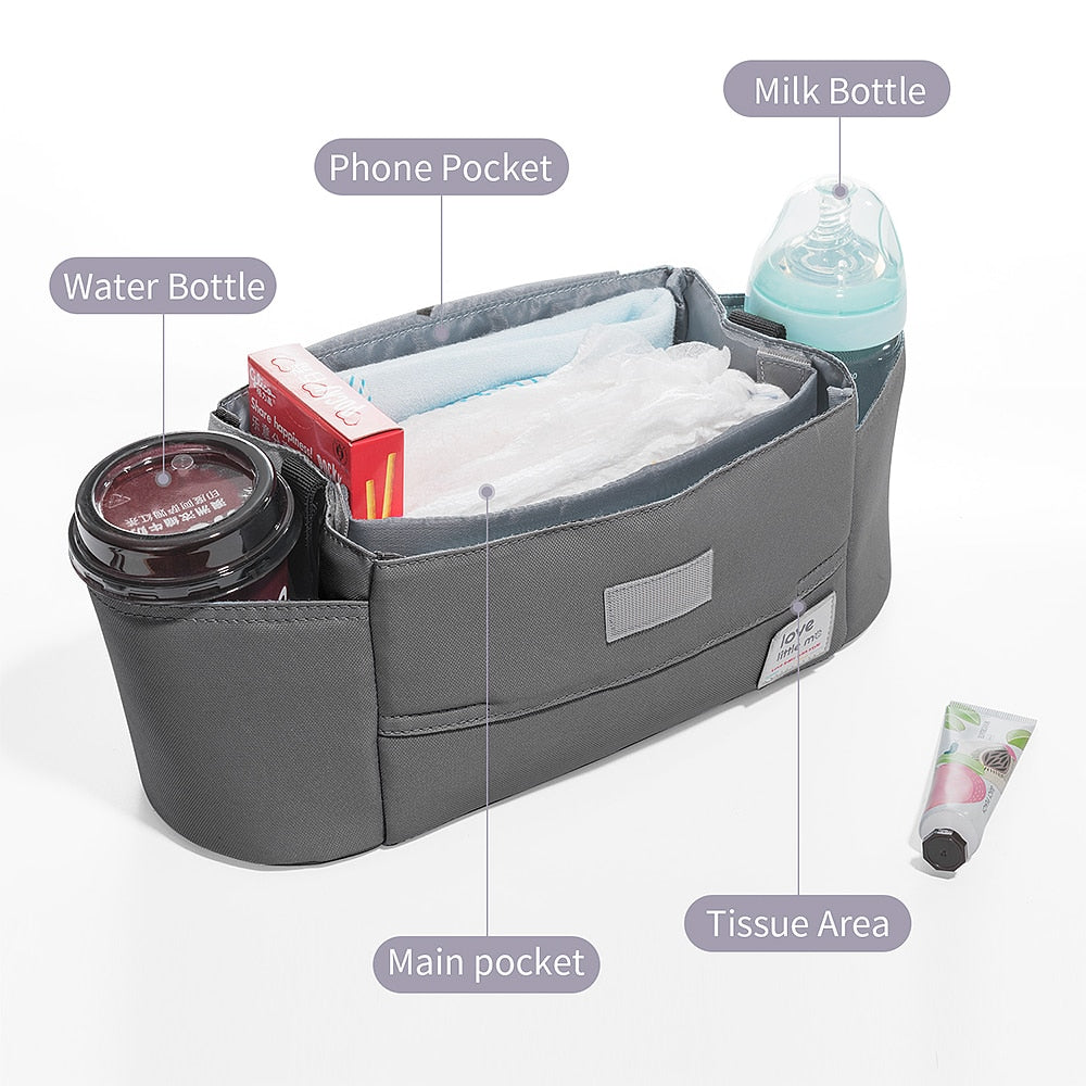 Kinderwagen-Organizer mit hoher Kapazität