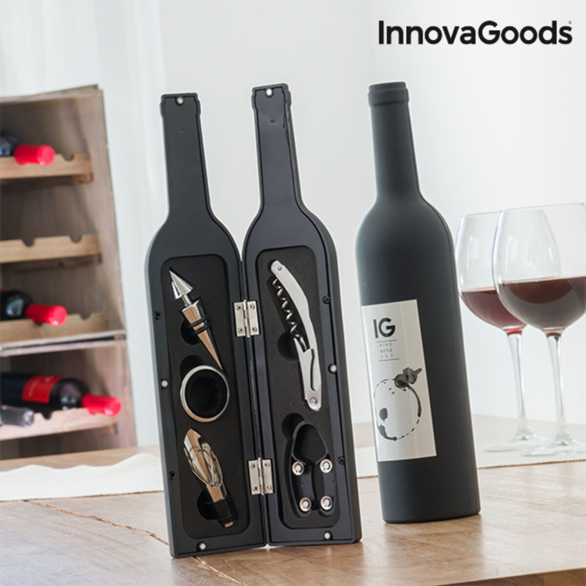 Flaschen-Weinset InnovaGoods 5-teilig