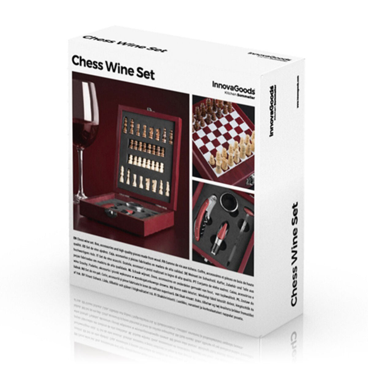 Schach-Wein-Set InnovaGoods 37 Teile