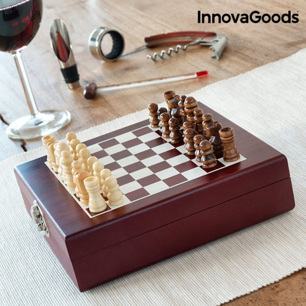 Schach-Wein-Set InnovaGoods 37 Teile