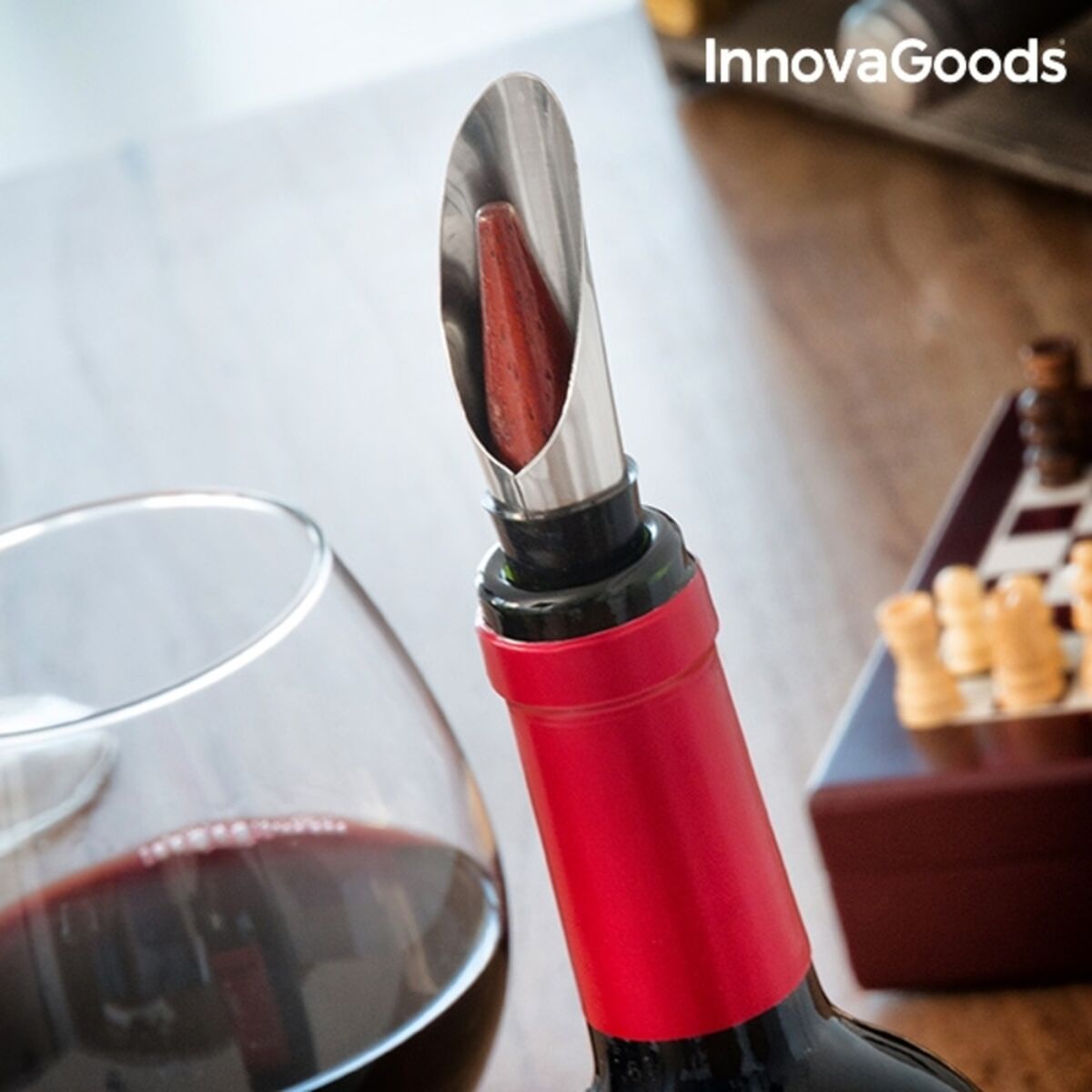 Schach-Wein-Set InnovaGoods 37 Teile