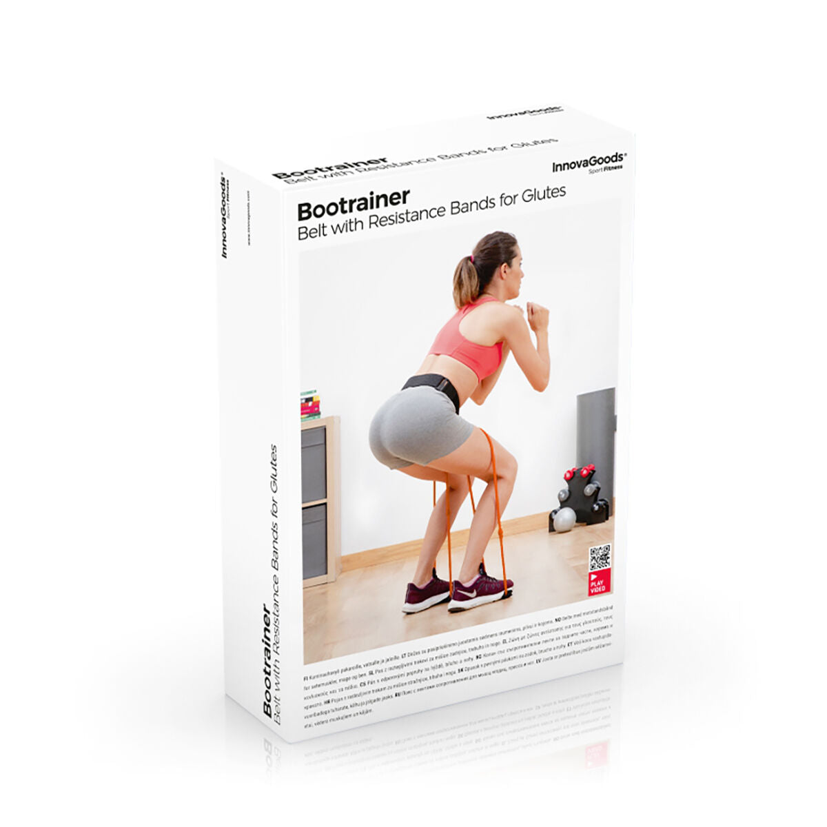 Gürtel mit Widerstandsbändern für das Gesäßtraining und Bootrainer-Übungsanleitung