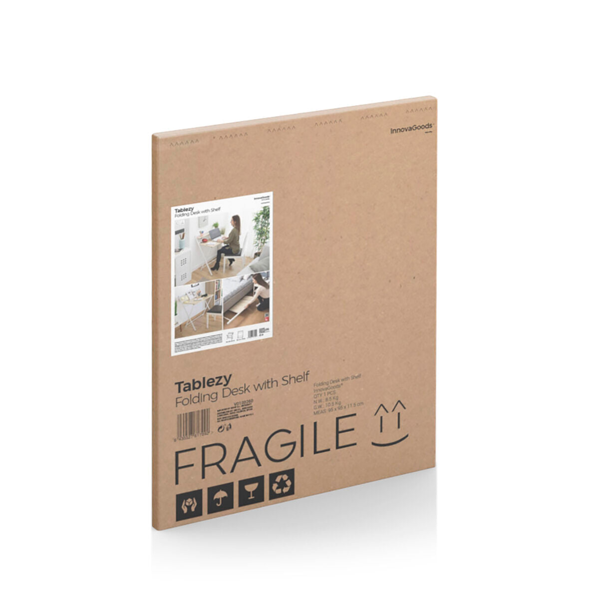 Klappschreibtisch mit Ablage Tablezy InnovaGoods