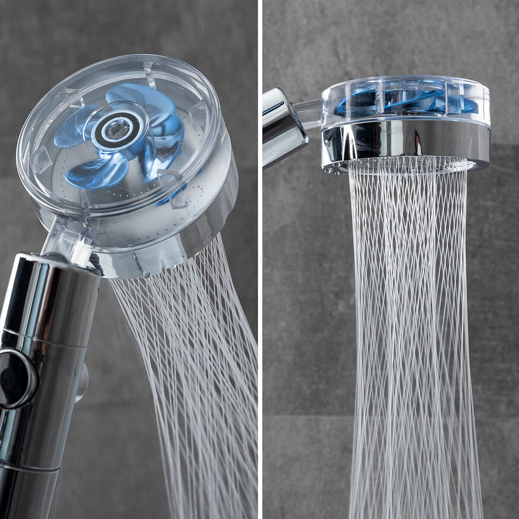 Öko-Dusche mit Druckpropeller und Reinigungsfilter Heliwer