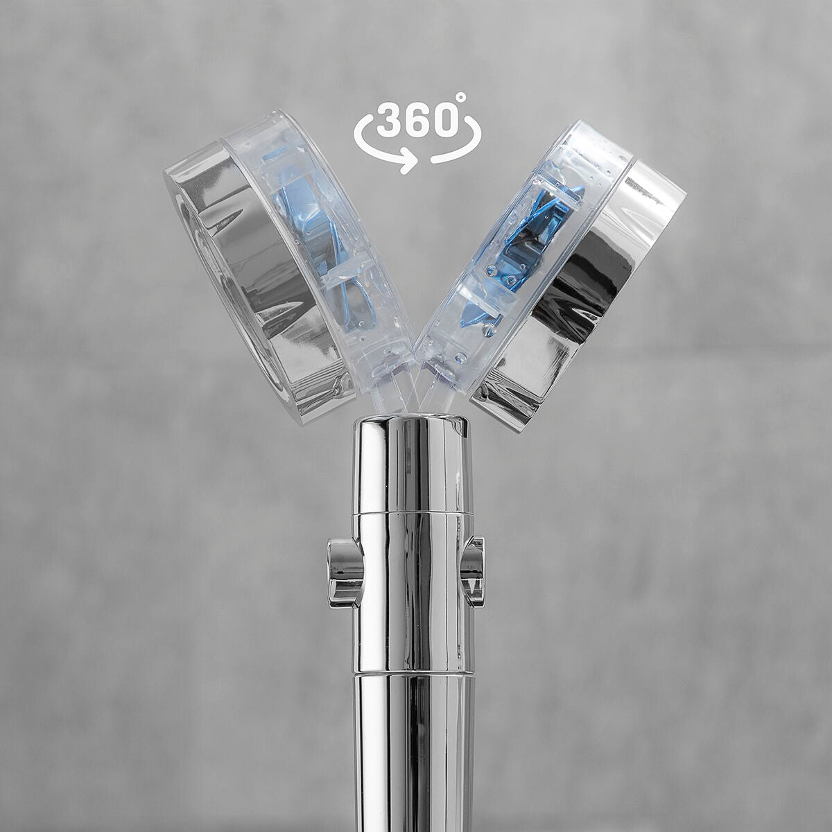 Öko-Dusche mit Druckpropeller und Reinigungsfilter Heliwer