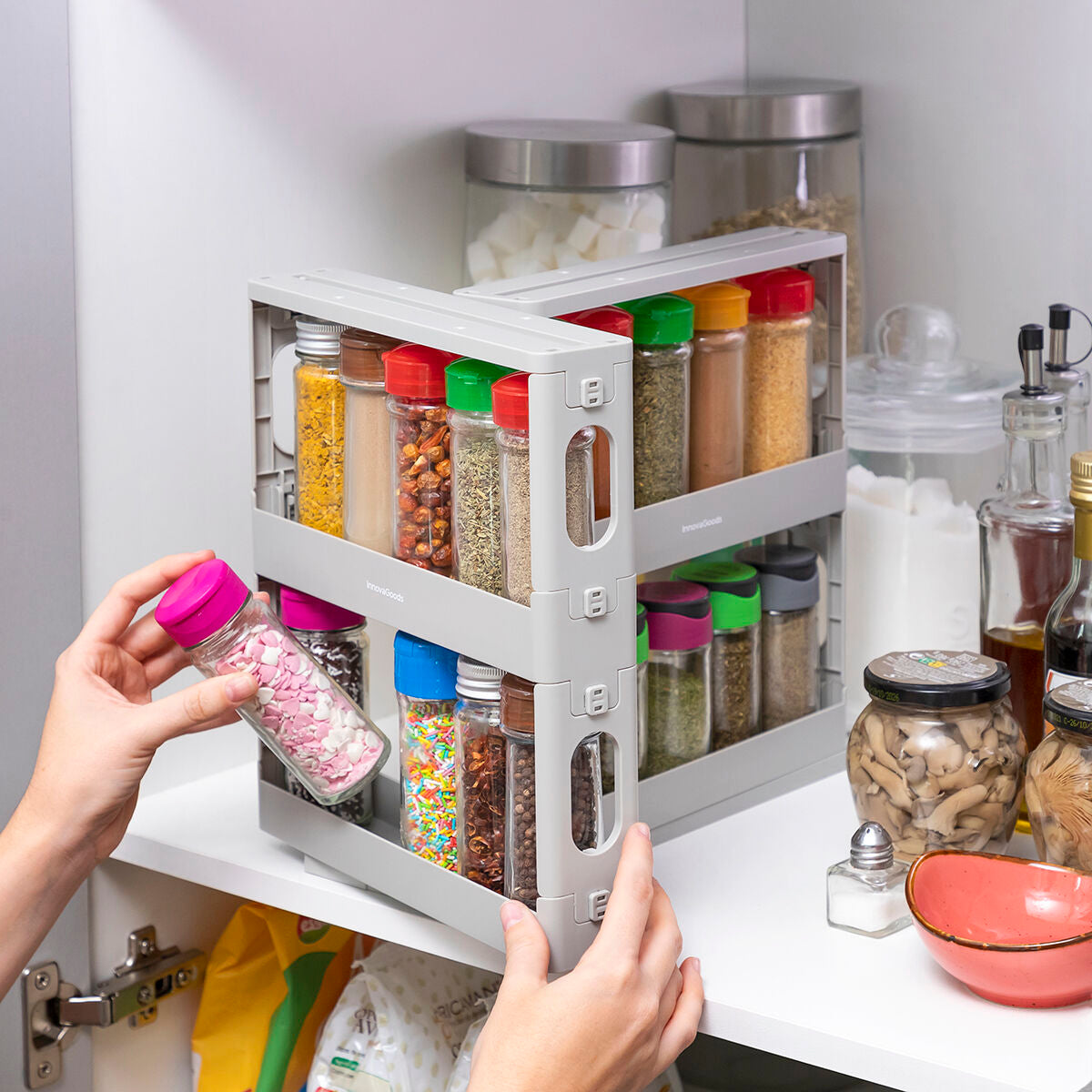 Schiebbarer und schwenkbarer Gewürzorganisator Rispick InnovaGoods