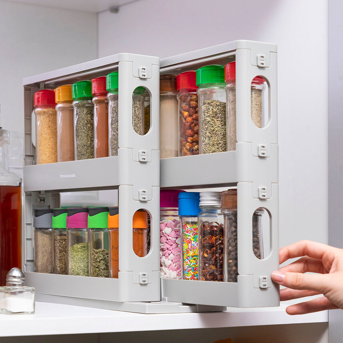 Schiebbarer und schwenkbarer Gewürzorganisator Rispick InnovaGoods