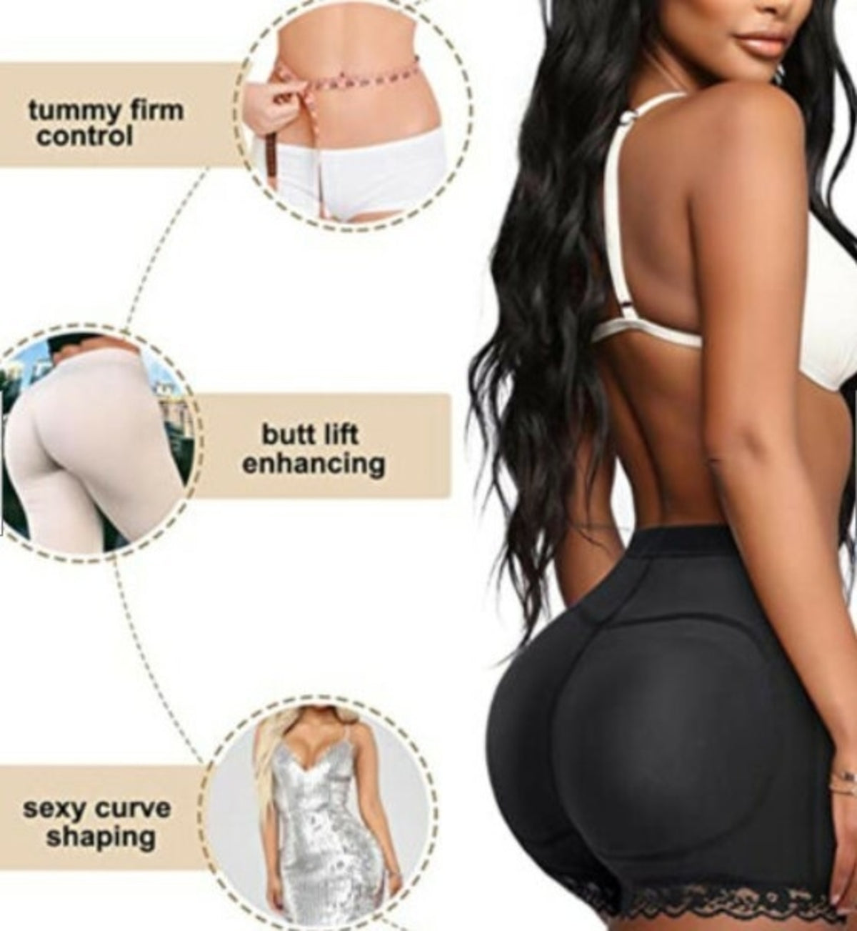 Gepolsterter Body Shaper Po-Former-Höschen