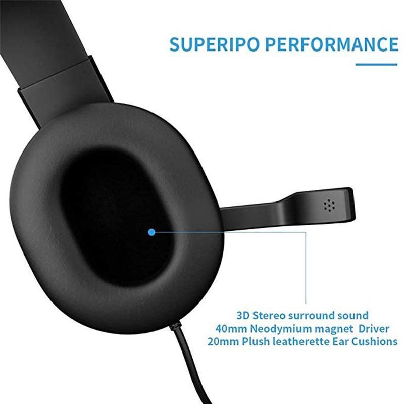 Kabelgebundenes Stereo-Gaming-Headset mit LED