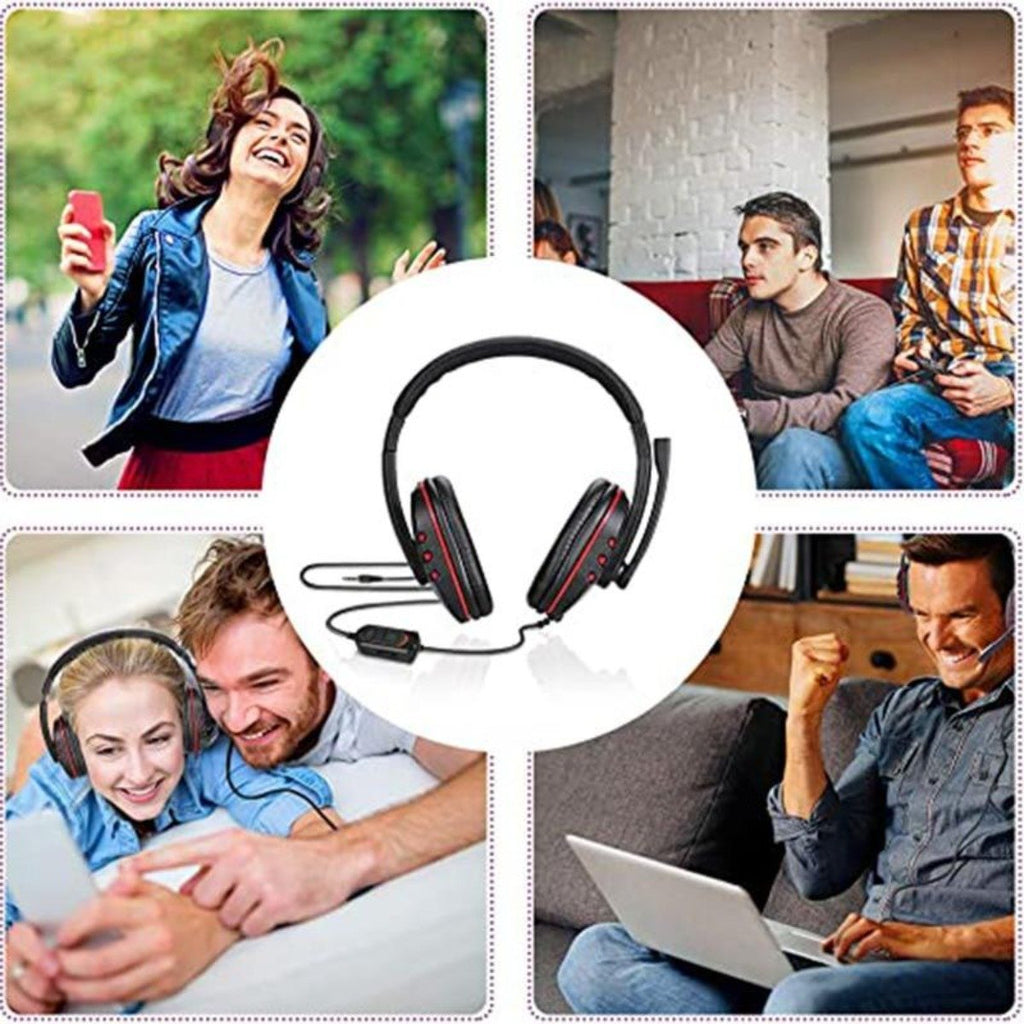 Kabelgebundenes Stereo-Gaming-Headset mit LED