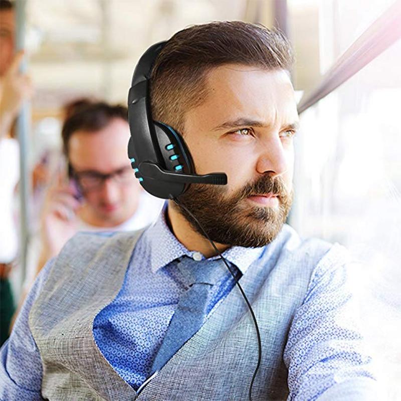 Kabelgebundenes Stereo-Gaming-Headset mit LED