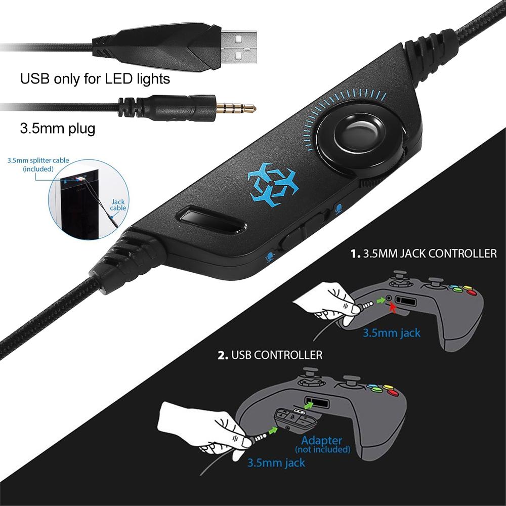 Stereo-RGB-Gaming-Headset mit Mikrofon